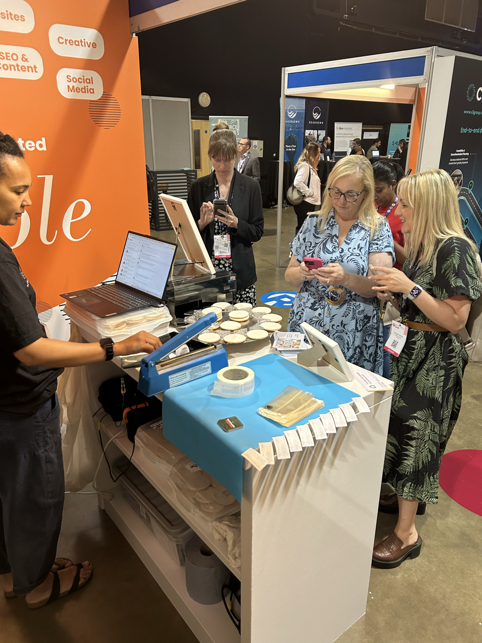 Attendees visiting The The Biskery